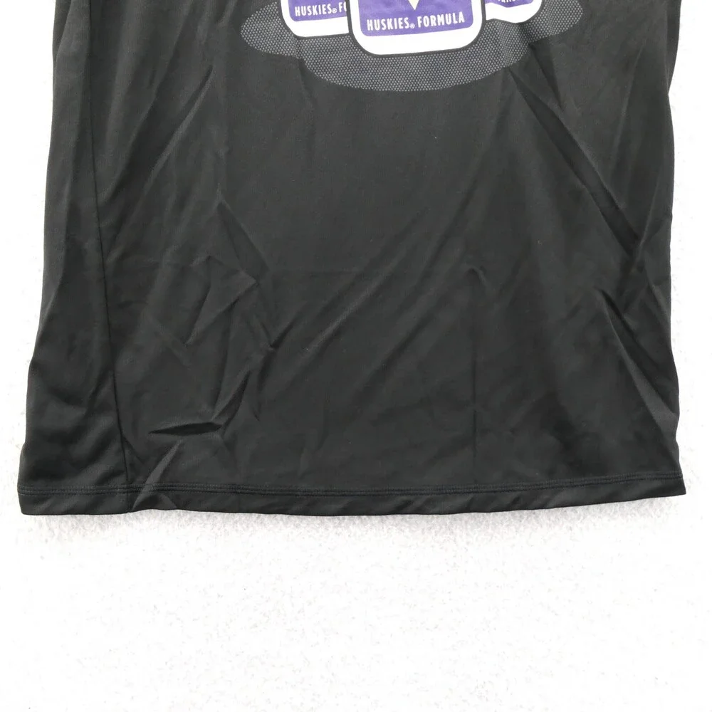Washington Huskies Boys Large Shirt Black 14/16 Adidas‎ Youth NCAA College New